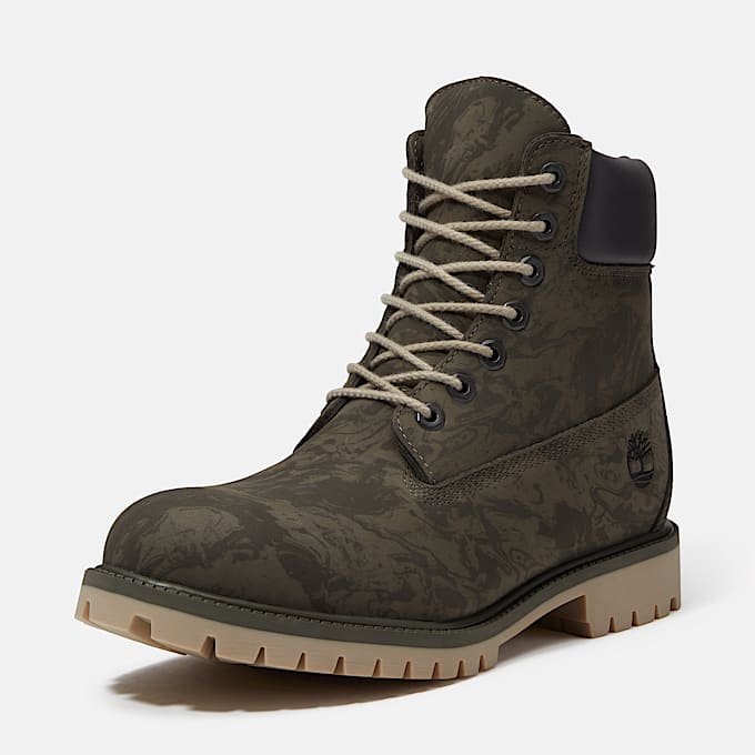 Wasserdichter Timberland Heritage 6InchBoot fr Herren in Dunkelgrn TBL Grn ALT9
