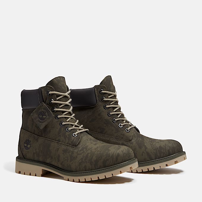 Wasserdichter Timberland Heritage 6InchBoot fr Herren in Dunkelgrn TBL Grn ALT4