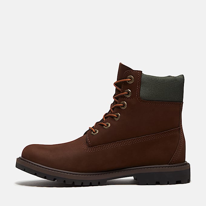 Wasserdichter Timberland Premium 6InchBoot fr Damen in Dunkelbraun TBL Braun ALT6