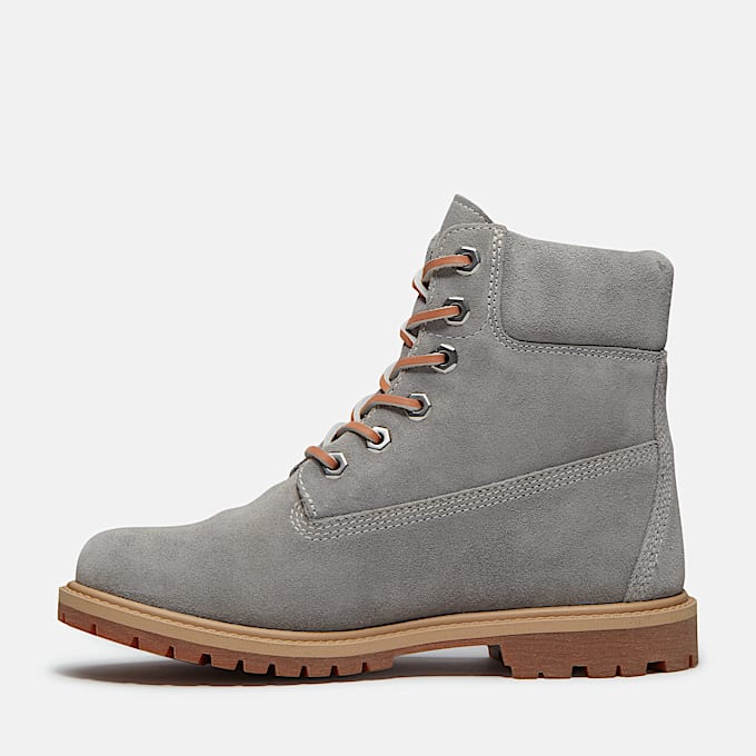 Timberland Premium 6Inch Boot fr Damen in Grau TBL Grau ALT6