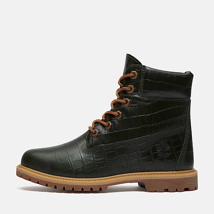 Timberland Premium 6Inch Boot fr Damen in Dunkelgrn TBL Grn ALT9