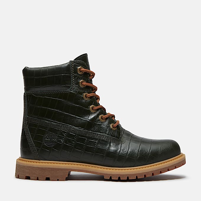 Timberland Premium 6Inch Boot fr Damen in Dunkelgrn TBL Grn HERO