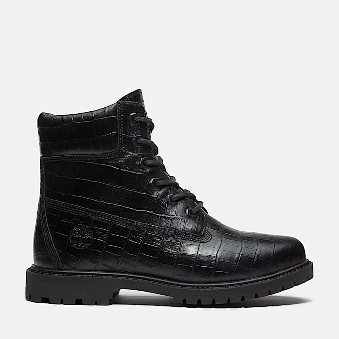 Timberland Premium 6Inch Boot fr Damen in Schwarz TBL Schwarz HERO