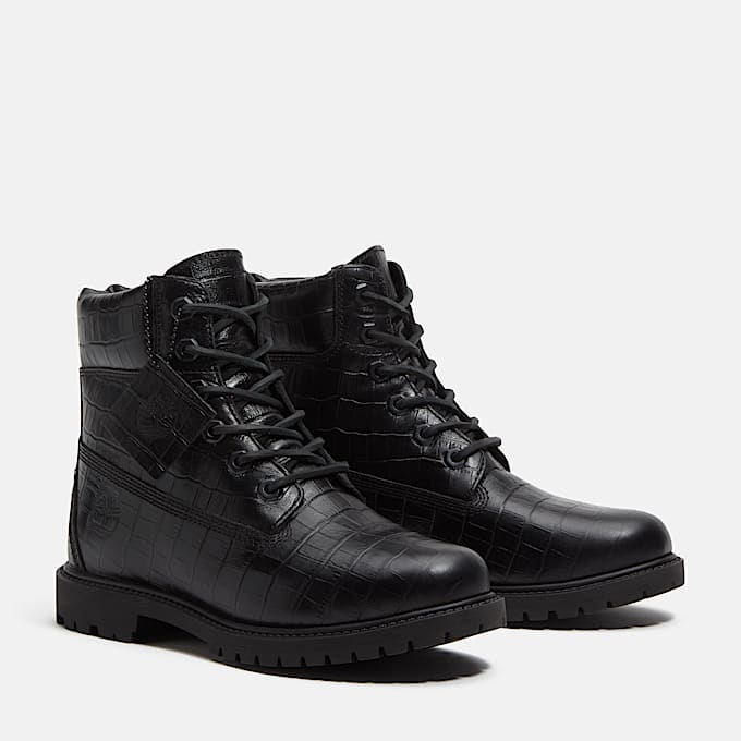 Timberland Premium 6Inch Boot fr Damen in Schwarz TBL Schwarz ALT4