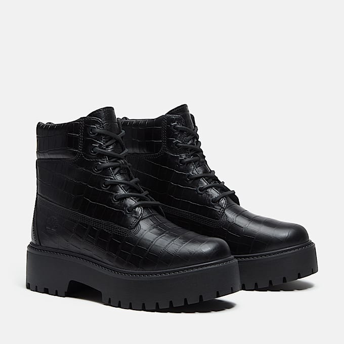 Stone Street 6Inch Boot mit Plateausohle fr Damen in Schwarz TBL Schwarz ALT4