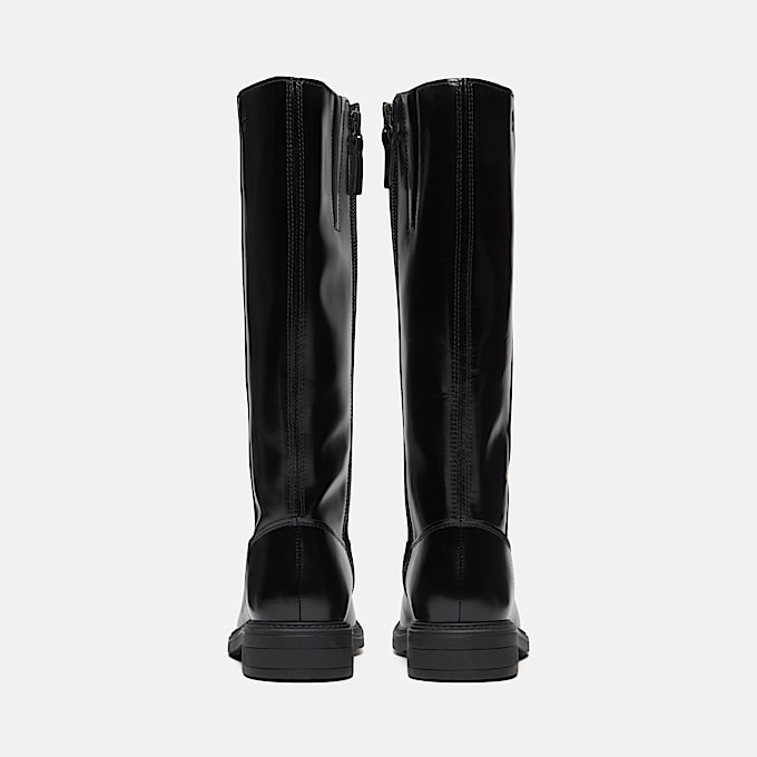 Hoher Stormbucks Boot mit Seitenreiverschluss fr Damen in Schwarz TBL Schwarz ALT5