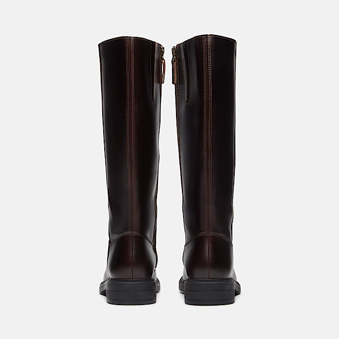 Hoher Stormbucks Boot mit Seitenreiverschluss fr Damen in Dunkelbraun TBL Braun ALT5