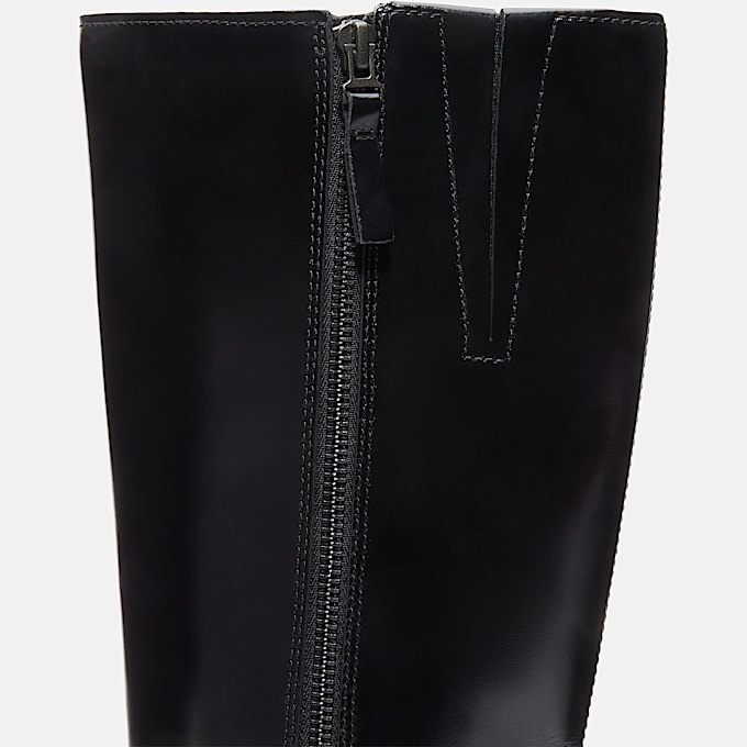 Hoher Stormbucks Boot mit Seitenreiverschluss fr Damen in Schwarz TBL Schwarz ALT7