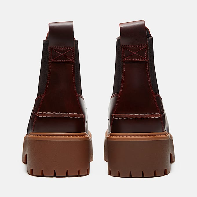 Stone Street Chelsea Boot mit Plateausohle fr Damen in Burgunderrot TBL Burgunderrot ALT5