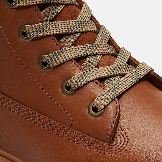 Halbhoher Stone Street Boot mit Plateausohle fr Damen in Braun TBL Braun ALT7