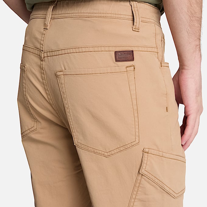 Claremont Chinohose aus Twill mit schmalem Bein fr Herren in Hellbraun TBL Braun ALT3