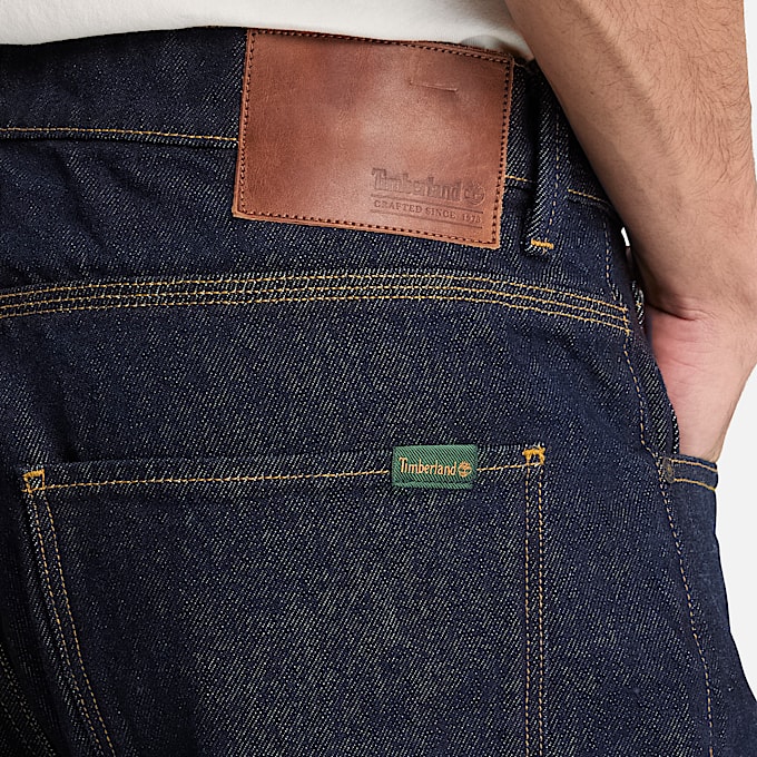 Lssige DenimHose fr Herren in Dunkelblau TBL Blau ALT3
