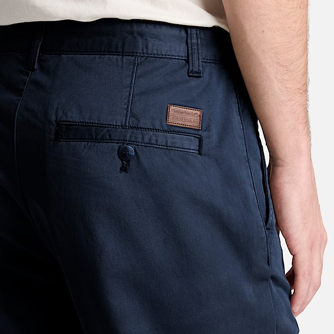 Claremont Chinohose aus Twill mit geradem Bein fr Herren in Dunkelblau TBL Blau ALT3