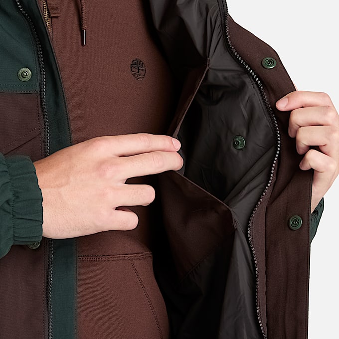 Weatherline Archivinspirierter Parka fr Herren in DunkelgrnDunkelbraun TBL Grn ALT3