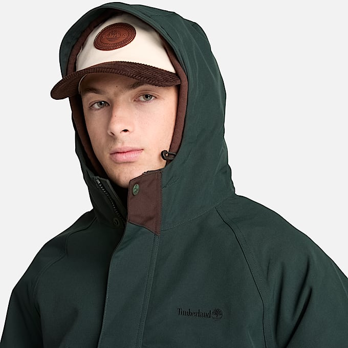 Weatherline Archivinspirierter Parka fr Herren in DunkelgrnDunkelbraun TBL Grn ALT4