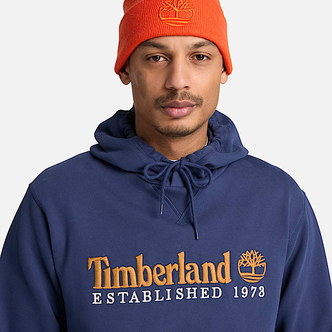 Hoodie mit Established 1973Logostickerei fr Herren in Dunkelblau TBL Blau ALT3