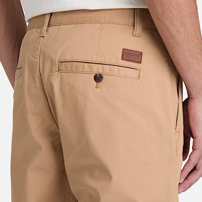 Claremont Chinohose aus Twill mit geradem Bein fr Herren in Hellbraun TBL Braun ALT3