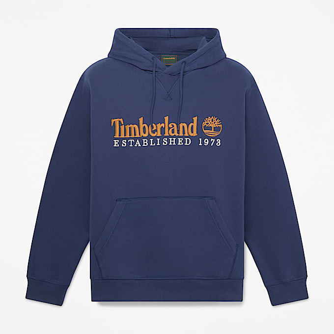 Hoodie mit Established 1973Logostickerei fr Herren in Dunkelblau TBL Blau HERO