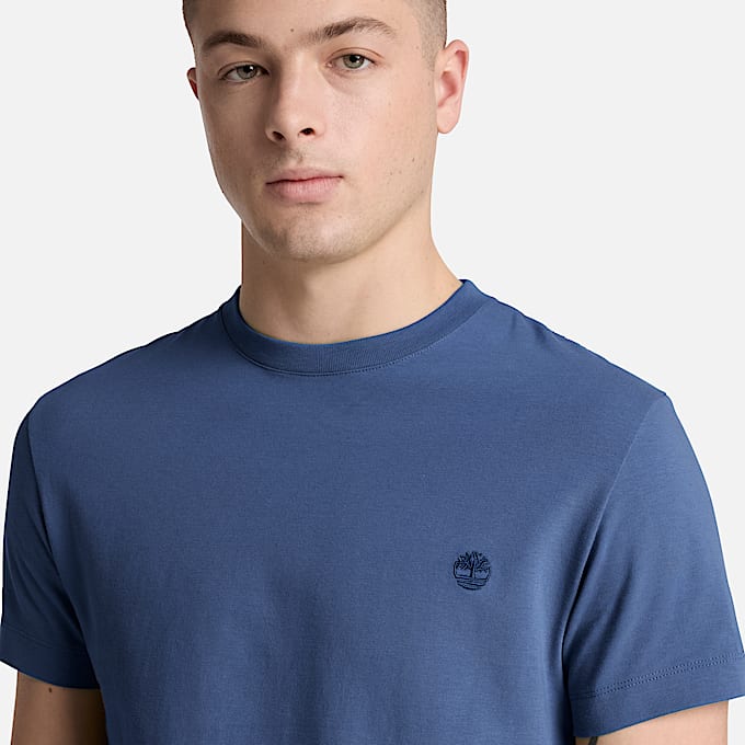 Dunstan River KurzarmTShirt mit schmaler Passform fr Herren in Dunkelblau TBL Blau ALT3