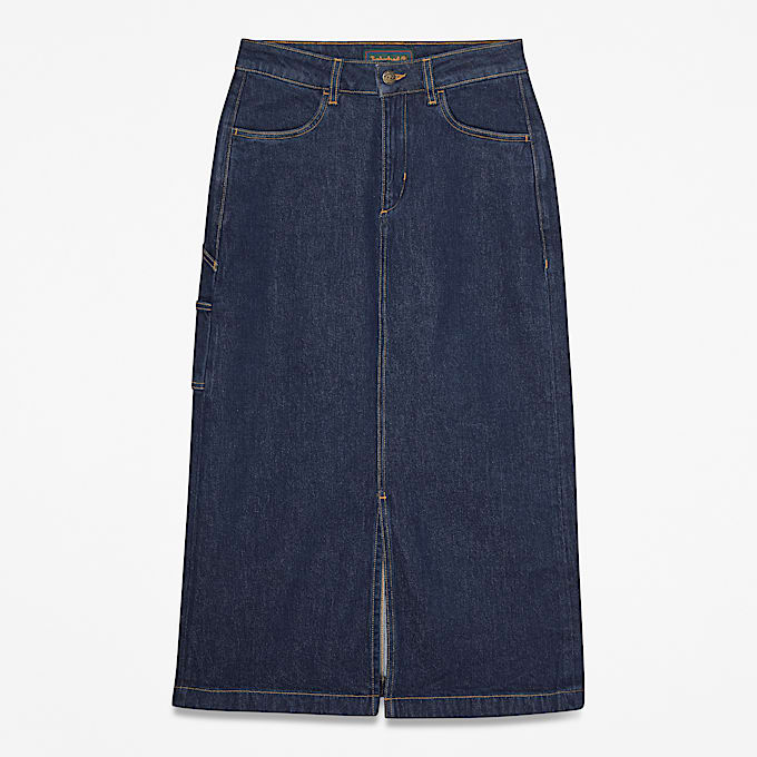 Langer Jeansrock fr Damen in Dunkelblau TBL Blau HERO