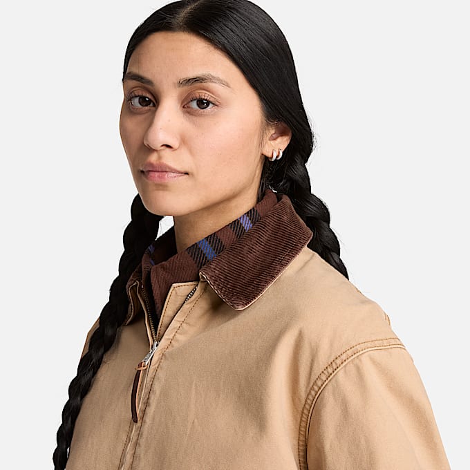 Strafford Jacke 20 aus WashedCanvas fr Damen in Hellbraun TBL Braun ALT4