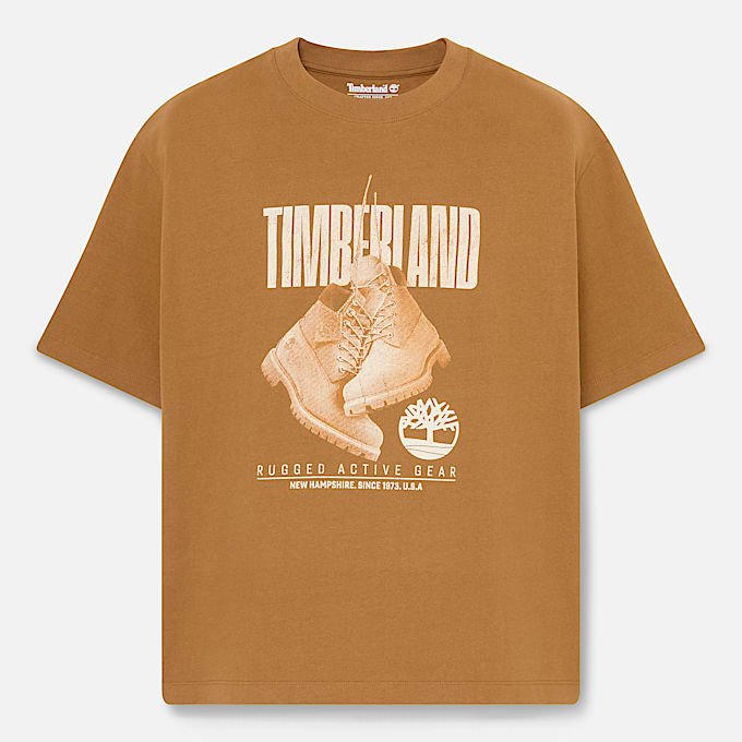 Rugged Boot KurzarmTShirt fr Herren in Dunkelgelb TBL Gelb HERO