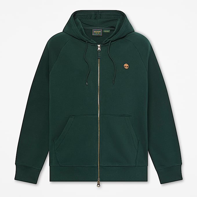 Exeter River Hoodie mit durchgehendem Reiverschluss fr Herren in Dunkelgrn TBL Grn HERO