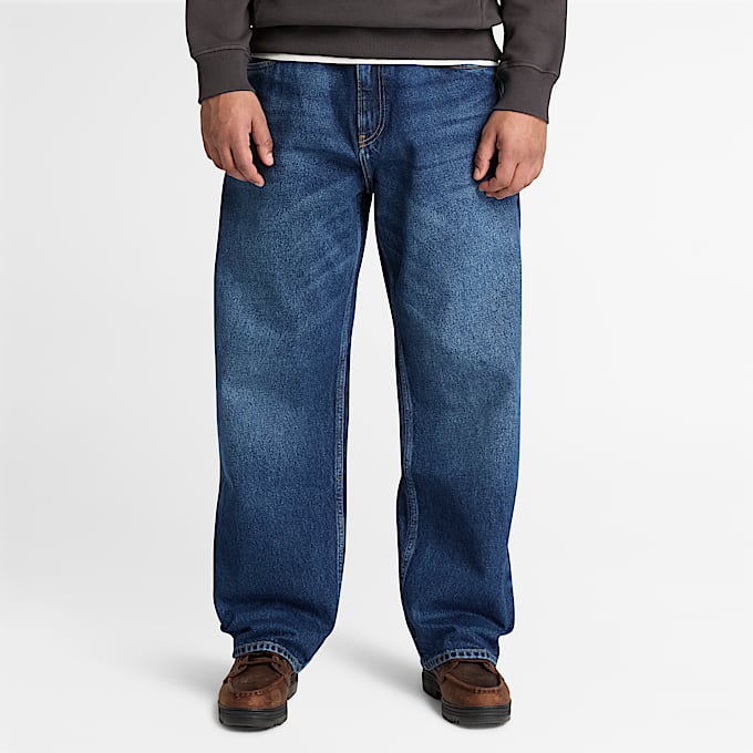 DenimBaggyhose fr Herren in Dunkelblau TBL Blau ALT1