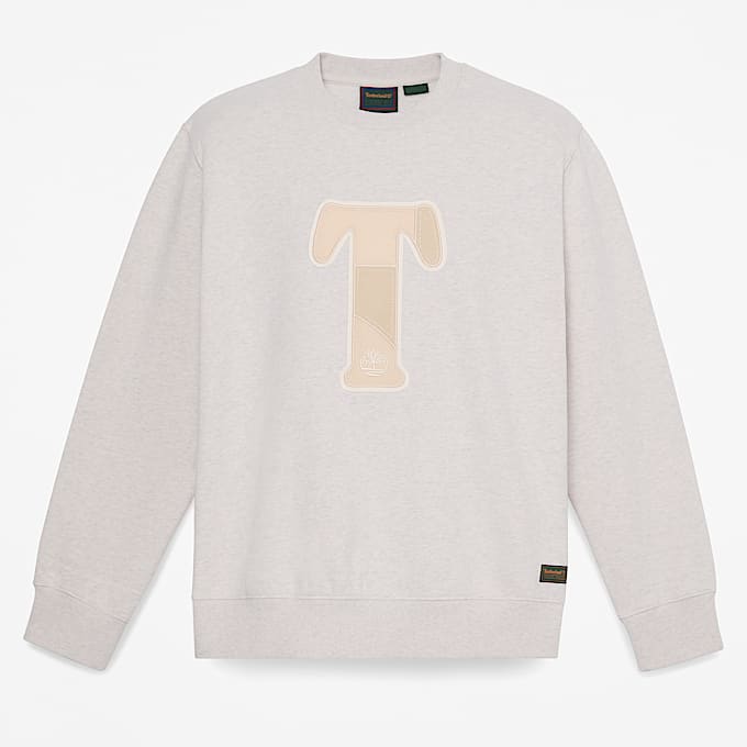 PatchworkSweatshirt mit Rundhalsausschnitt fr Herren in Hellbeige TBL Beige HERO