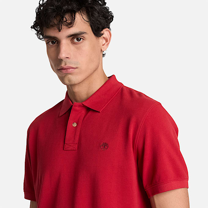 Millers River KurzarmPolohemd fr Herren in Rot TBL Rot ALT3