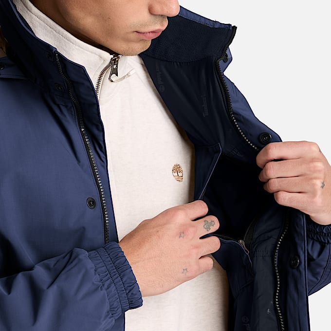 Wasserdichte isolierte Bomberjacke fr Herren in Dunkelblau TBL Blau ALT3