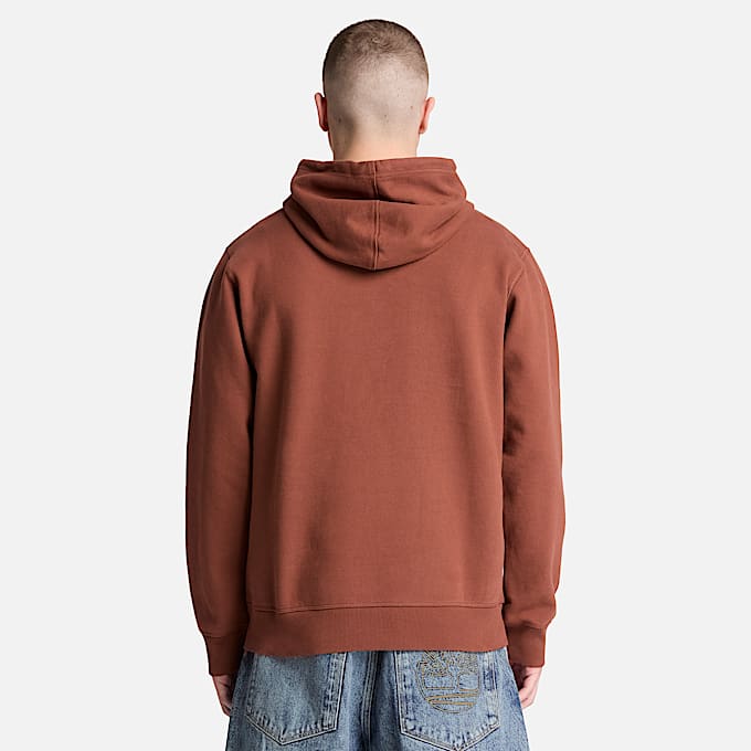 Hoodie mit Established 1973Logostickerei fr Herren in Braun TBL Braun ALT8