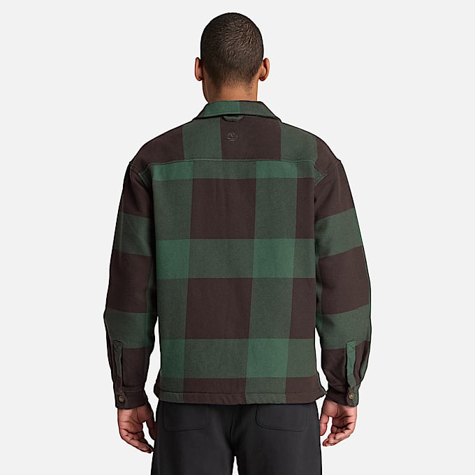 Karierte Hemdjacke mit Fleecefutter fr Herren in Dunkelbraun TBL Braun ALT8