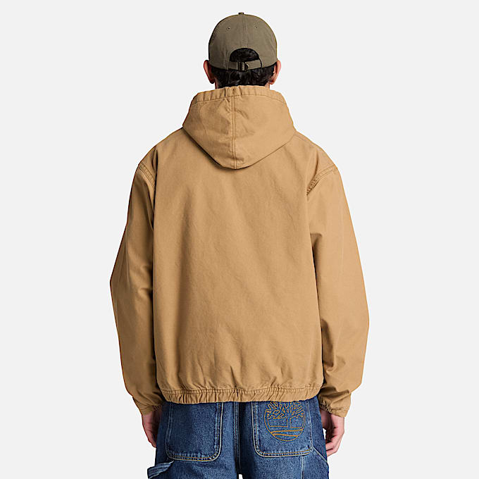 CanvasBomberjacke mit Kapuze fr Herren in Braun TBL Braun ALT8