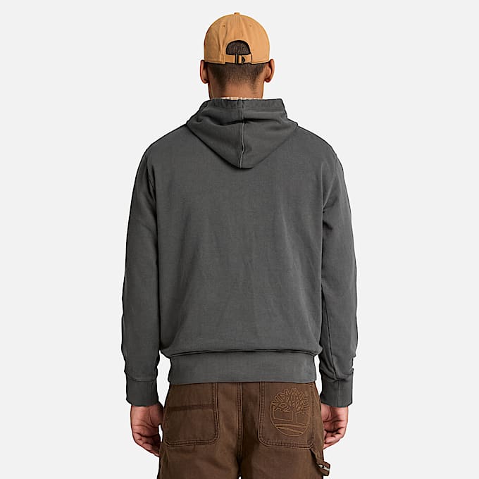 Stckgefrbter South Cabot Hoodie fr Herren in Schwarz TBL Schwarz ALT8