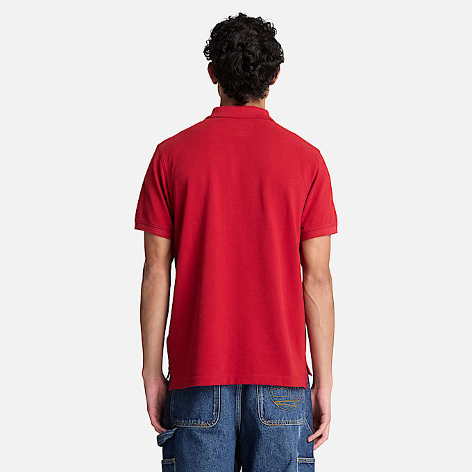 Millers River KurzarmPolohemd fr Herren in Rot TBL Rot ALT8