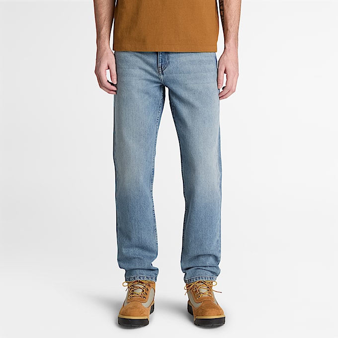 Gerade DenimHose fr Herren in Hellblau TBL Blau ALT1