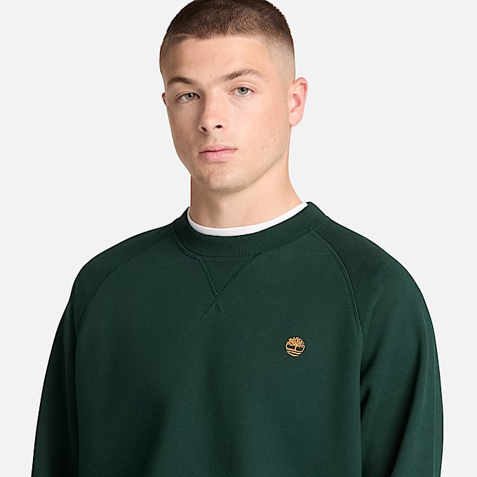 Exeter River Sweatshirt mit Rundhalsausschnitt fr Herren in Dunkelgrn TBL Grn ALT3