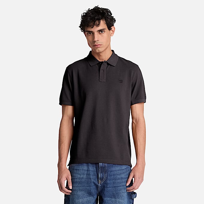 Millers River KurzarmPolohemd fr Herren in Schwarz TBL Schwarz ALT1