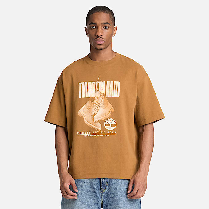 Rugged Boot KurzarmTShirt fr Herren in Dunkelgelb TBL Gelb ALT1