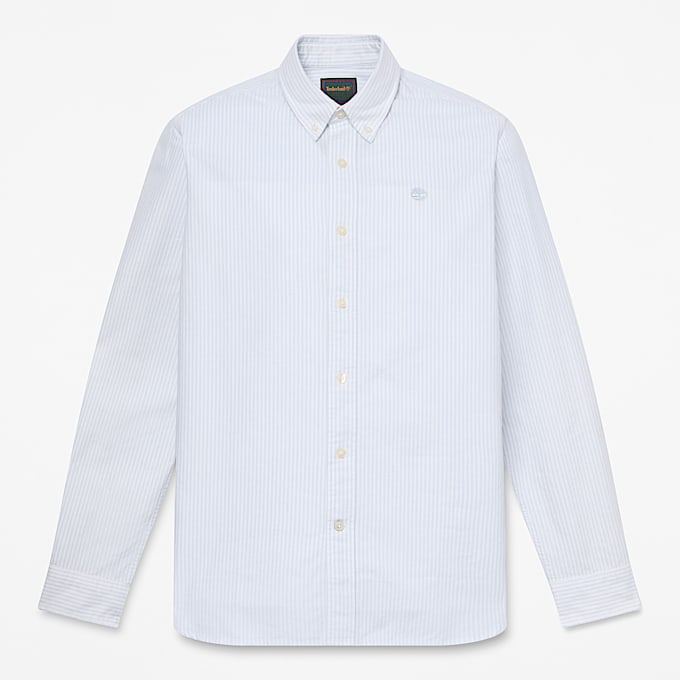 Gestreiftes Lake Warner Oxfordhemd fr Herren in Blau TBL Blau HERO
