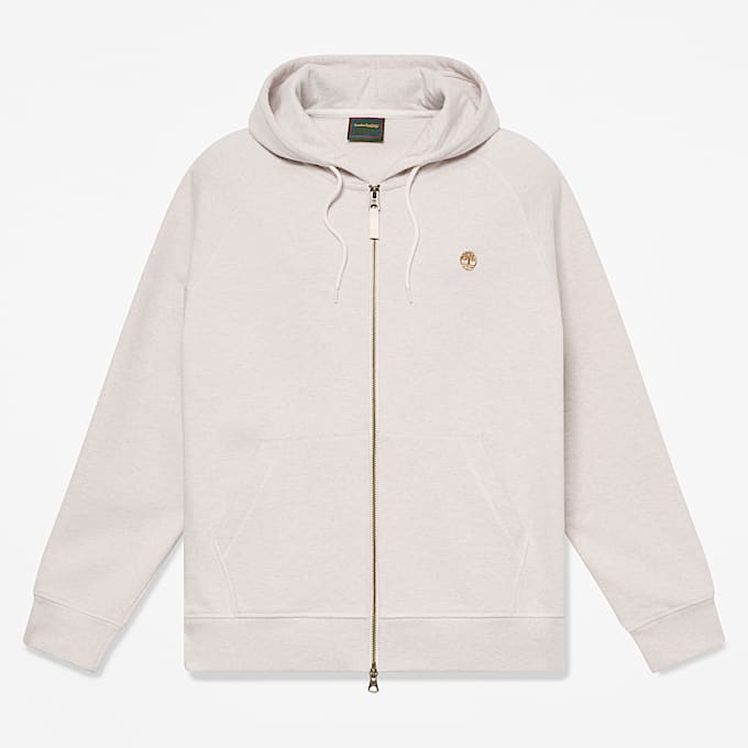 Exeter River Hoodie mit durchgehendem Reiverschluss fr Herren in Hellbeige TBL Beige HERO