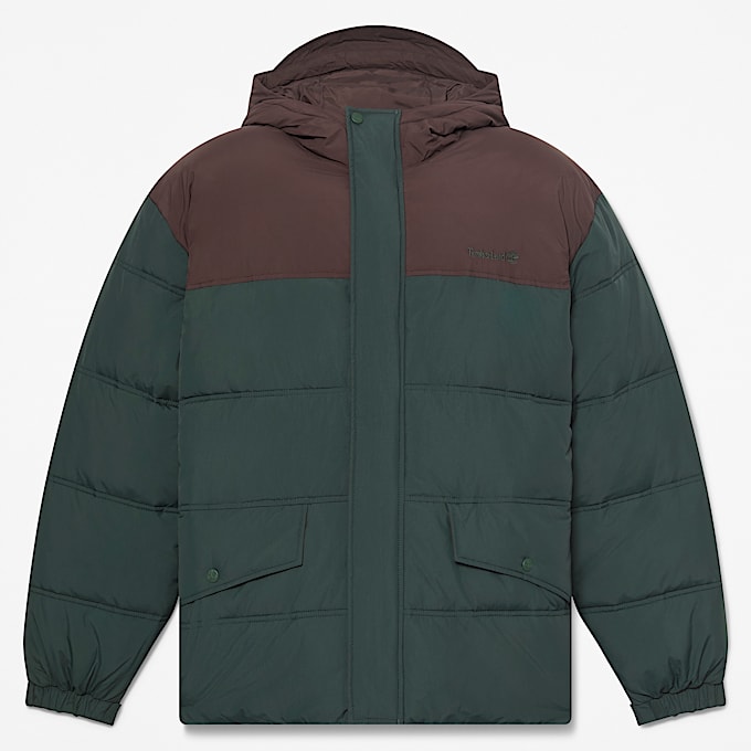Wasserabweisende Steppjacke fr Herren in DunkelgrnDunkelbraun TBL Grn HERO