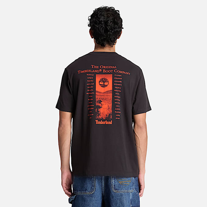 New Hampshire Heritage TShirt mit Grafik fr Herren in Schwarz TBL Schwarz ALT8