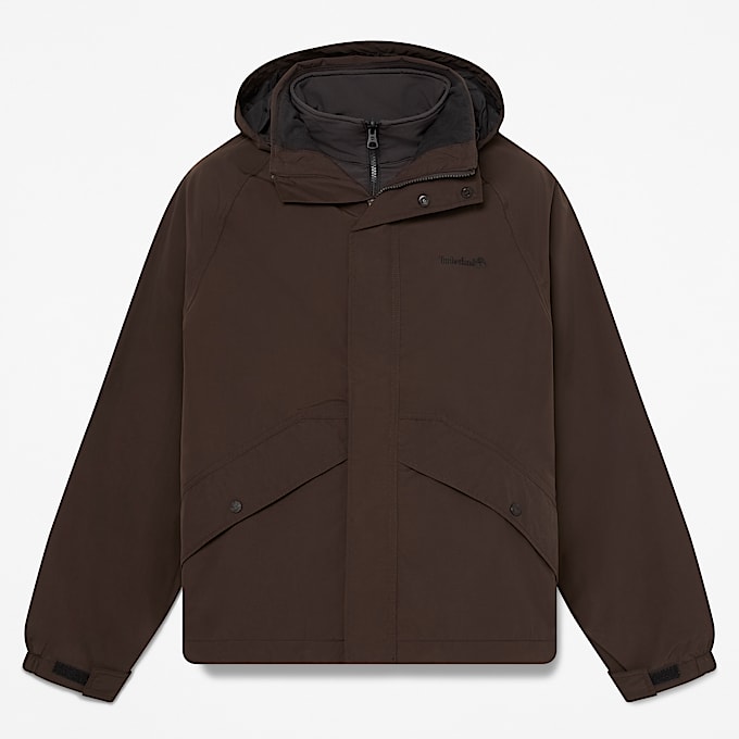 Wasserdichte 3in1Jacke fr Herren in Dunkelbraun TBL Braun HERO