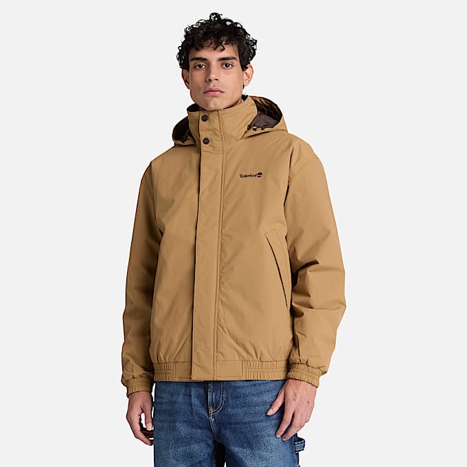 Wasserdichte isolierte Bomberjacke fr Herren in Braun TBL Braun ALT1
