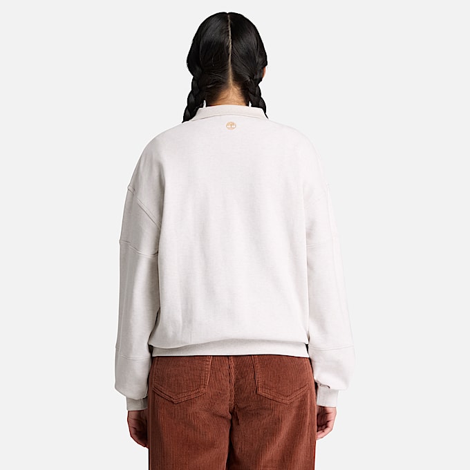 RugbyPoloSweatshirt fr Damen in Hellbeige TBL Beige ALT8