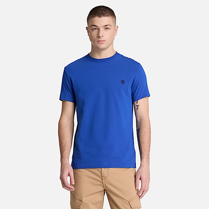 Dunstan River KurzarmTShirt mit schmaler Passform fr Herren in Blau TBL Blau ALT1
