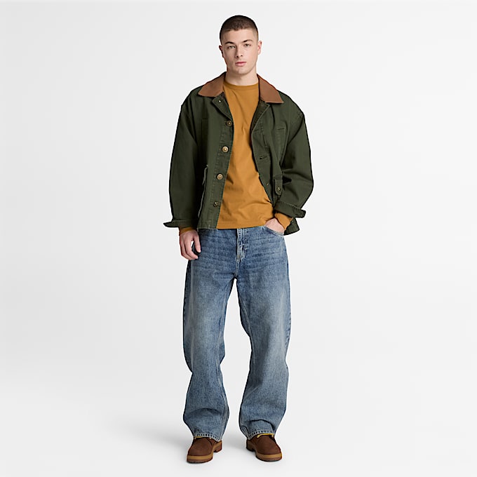 Dunstan River Langarmshirt in schmaler Passform mit Stickerei fr Herren in Gelb TBL Gelb ALT2