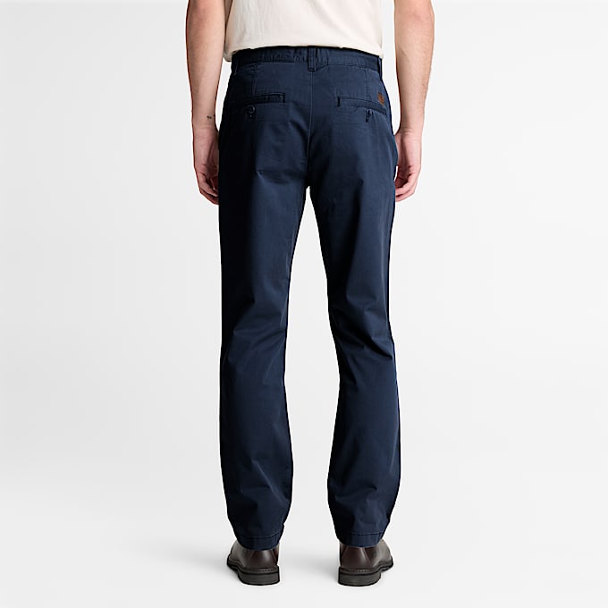 Claremont Chinohose aus Twill mit geradem Bein fr Herren in Dunkelblau TBL Blau ALT8